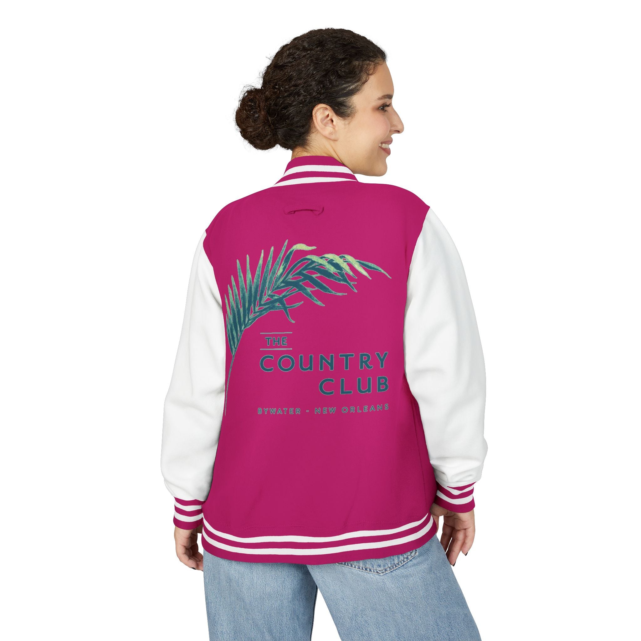 Letterman Jacket - The Country Club Palm Logo Varsity Jacket
