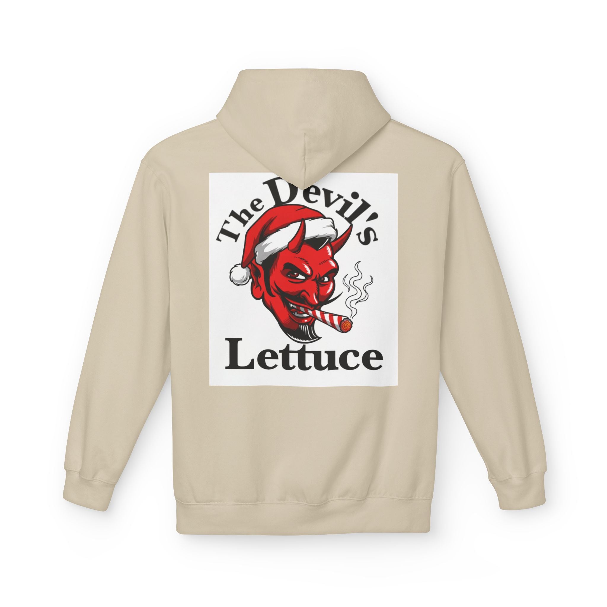 Classic Devil's Lettuce Christmas Hoodie - Premium Cannabis-Themed Apparel Unisex Cozy Sweatshirt for Campfire Nights, Christmas Gifts, Streetwear