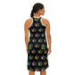 Weed/devil pattern Gay Pride Women's Racerback Dress (AOP)