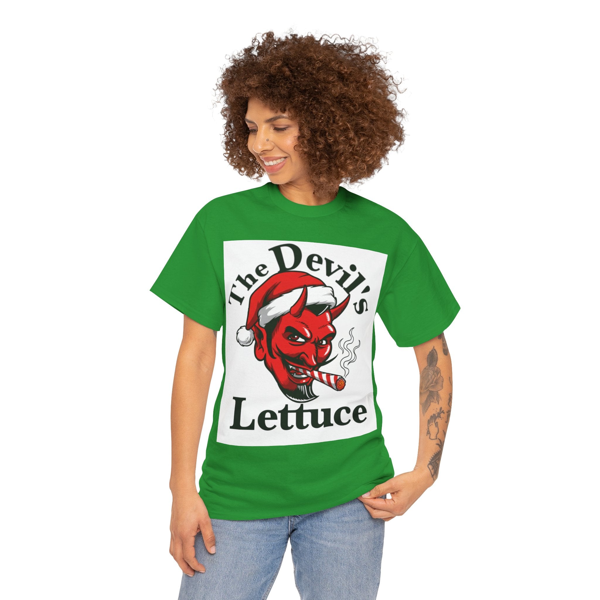 Devil's Lettuce Logo / Christmas Cotton Tee