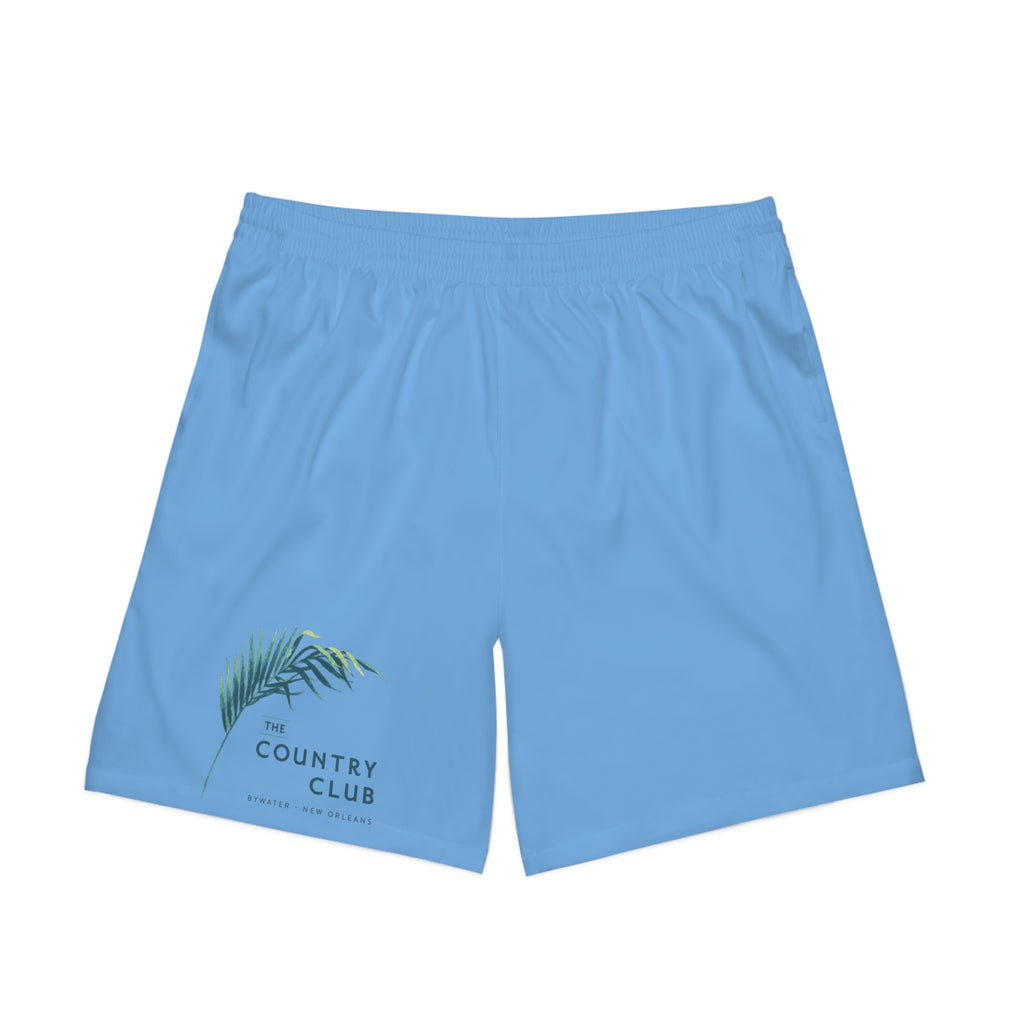 Country Club Men's Elastic Beach Shorts light blue