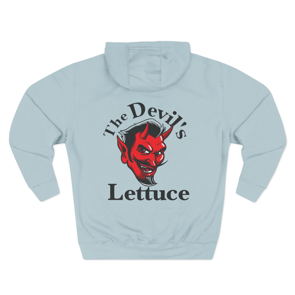 Camp Kush at Crystal LakeThree-Panel Fleece Hoodie, Cozy Casual Wear, Graphic Hoodie for Festivals, Men's and Women's Fashion, Perfect Gift for Stoners