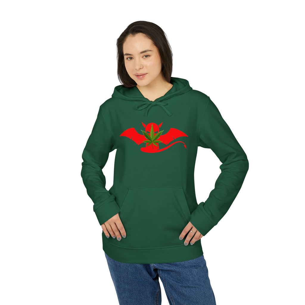 Devil’s Lettuce Hoodie — Graphic White Fleece Pullover