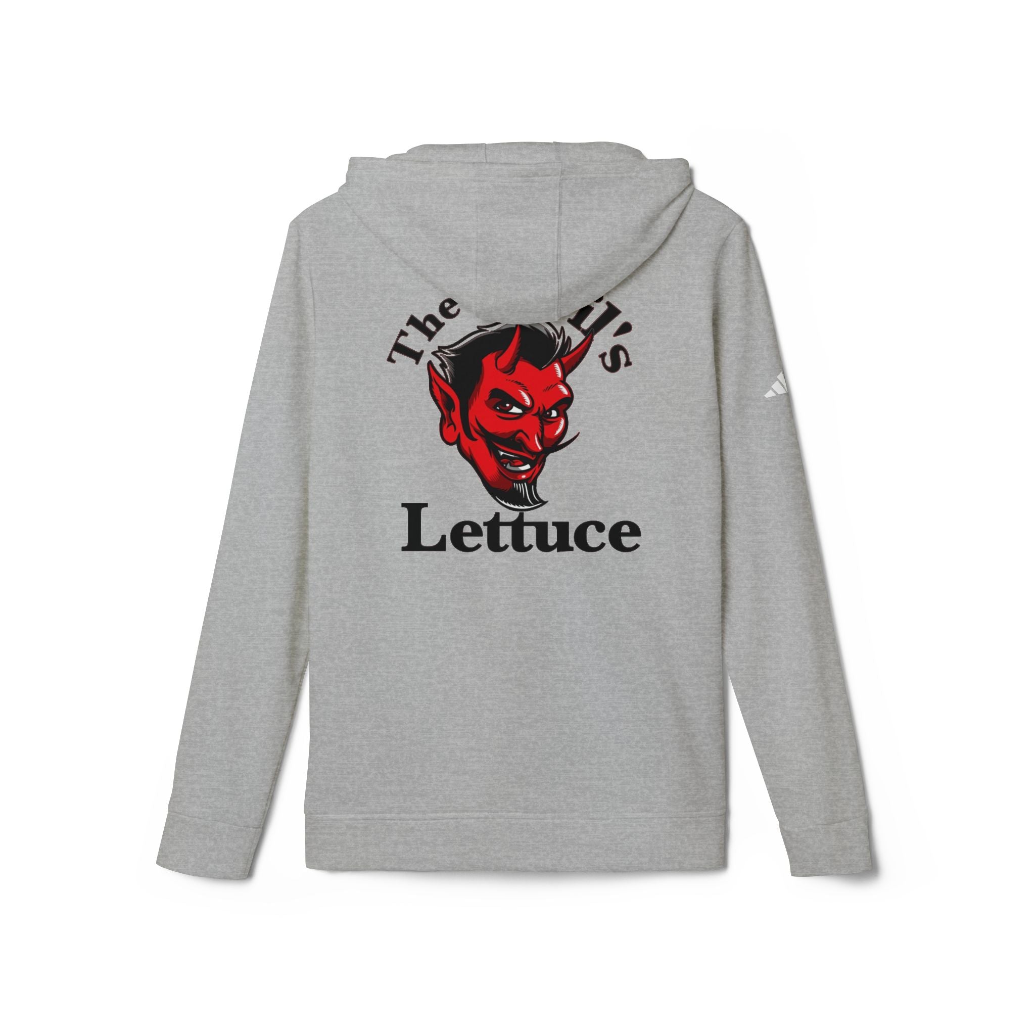 Devil’s Lettuce Hoodie — Graphic White Fleece Pullover