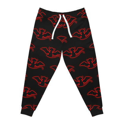 Athletic Joggers Black(red devil stamp)