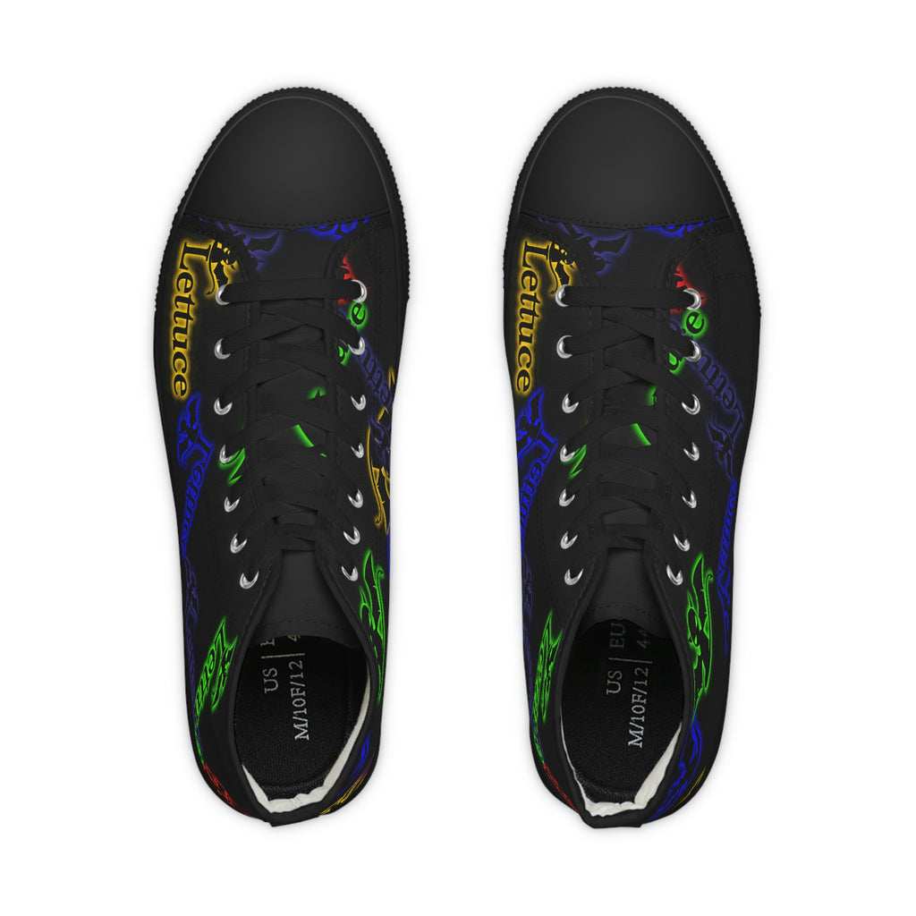 Men's High Top Sneakers, Devil's Lettuce Series 2