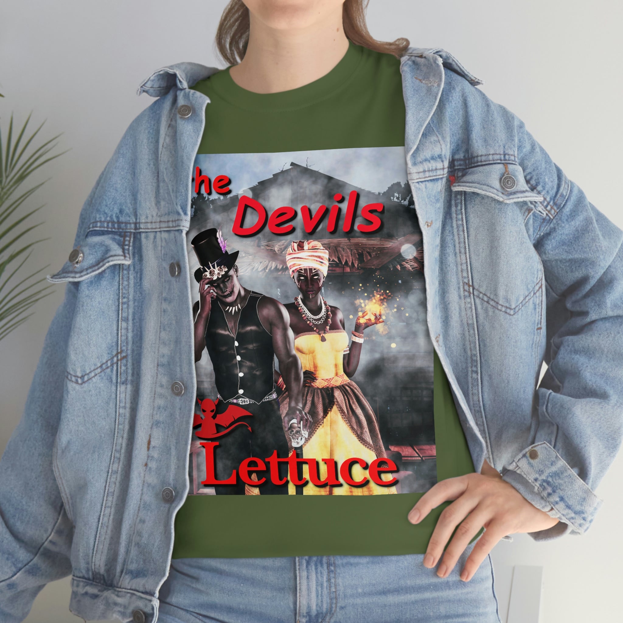 Devil's Lettuce Logo Cotton Tee(royalty)