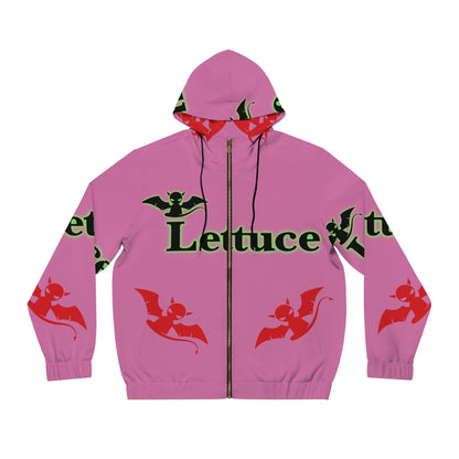 Men's Full-Zip Hoodie Devil's Lettuce Series 1 Pink