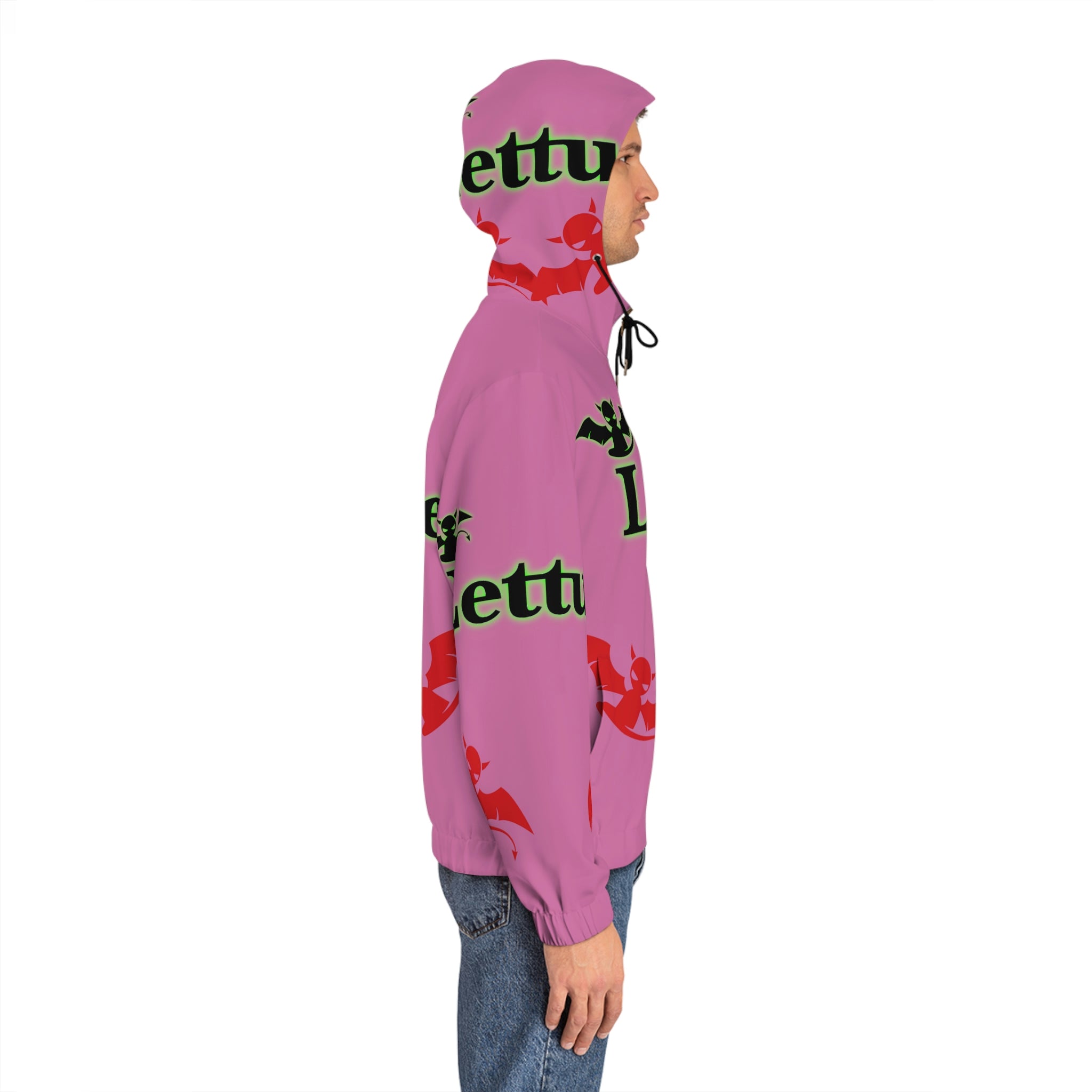 Men's Full-Zip Hoodie Devil's Lettuce Series 1 Pink