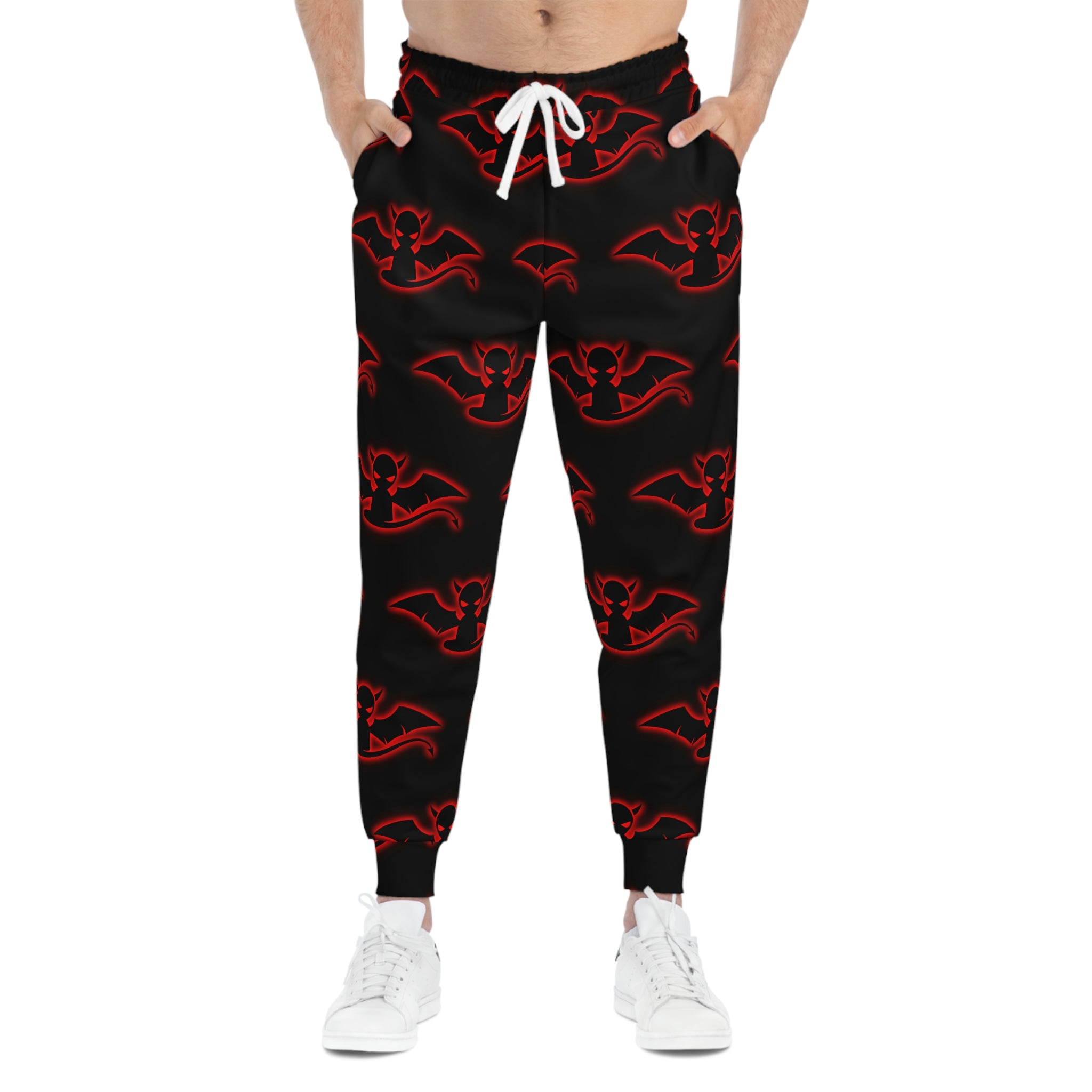 Athletic Joggers Black(red devil stamp)