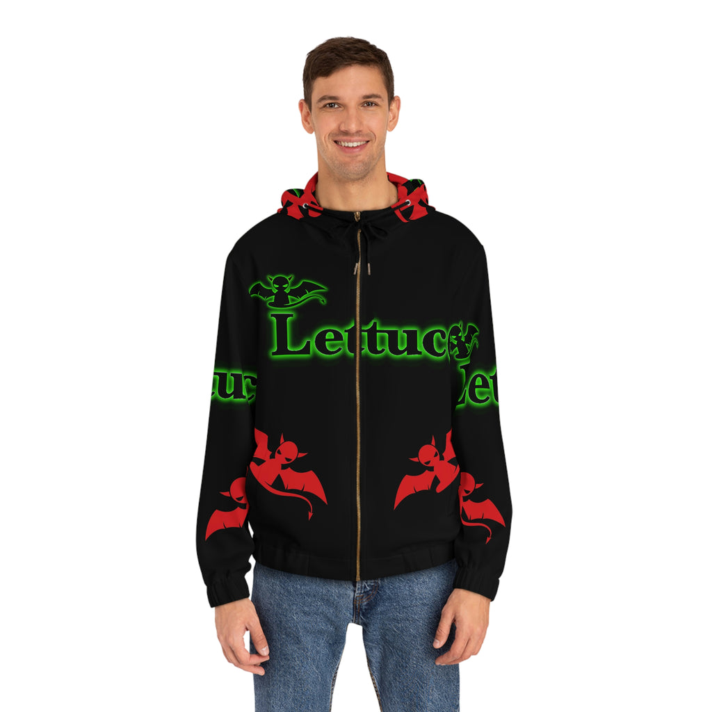 Men's Full-Zip Hoodie Devil's Lettuce Series 1 Black