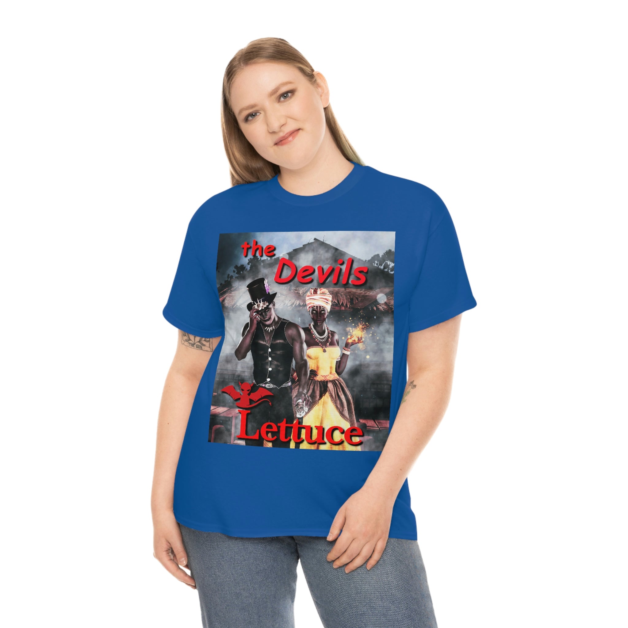 Devil's Lettuce Logo Cotton Tee(royalty)