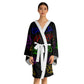 Long Sleeve Devil's Lettuce Kimono Robe Black