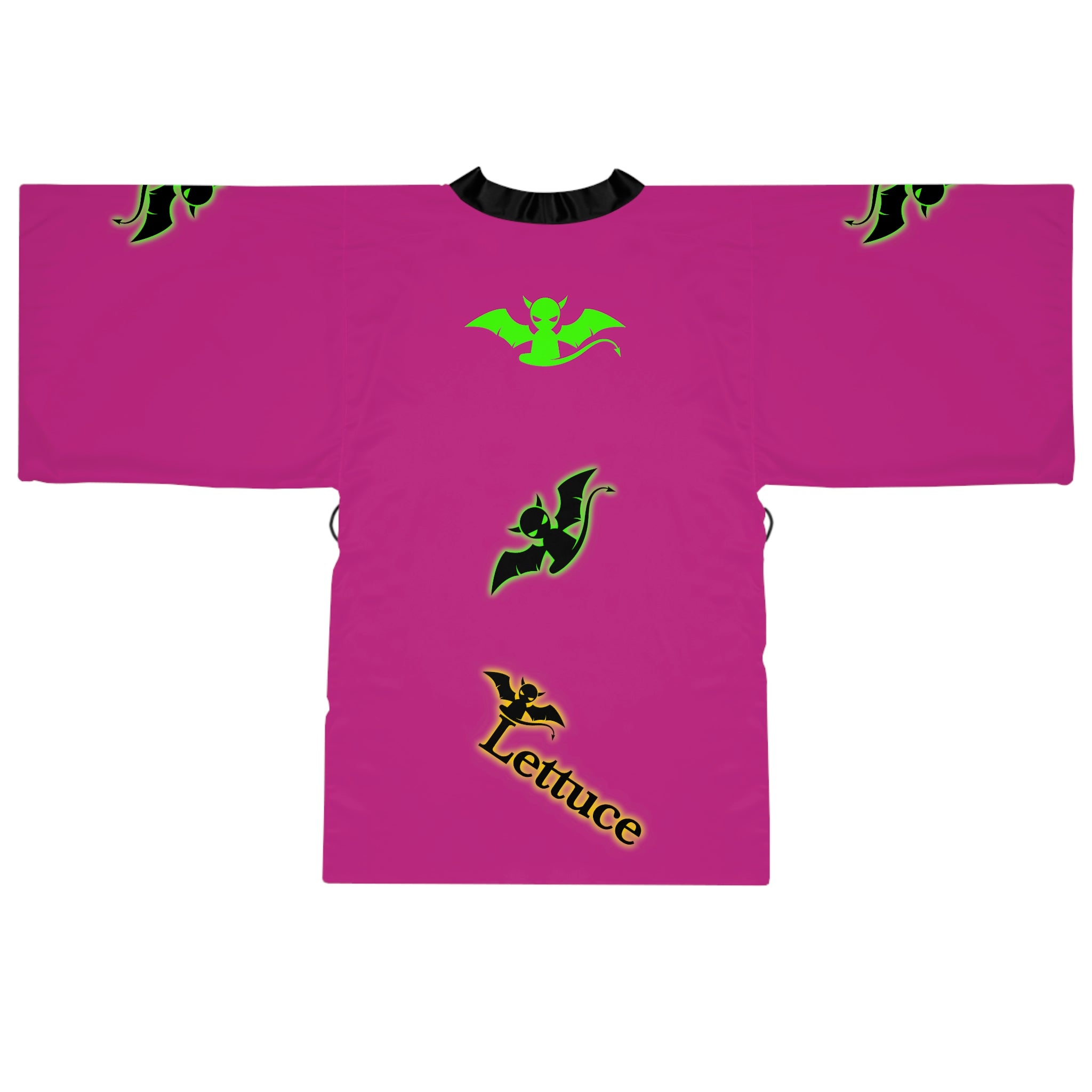 Long Sleeve Devil's Lettuce Kimono Robe Pink