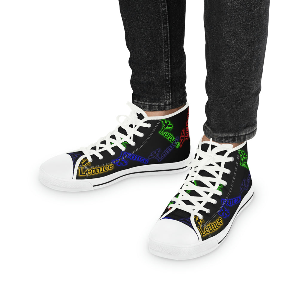 Men's High Top Sneakers, Devil's Lettuce Series 2
