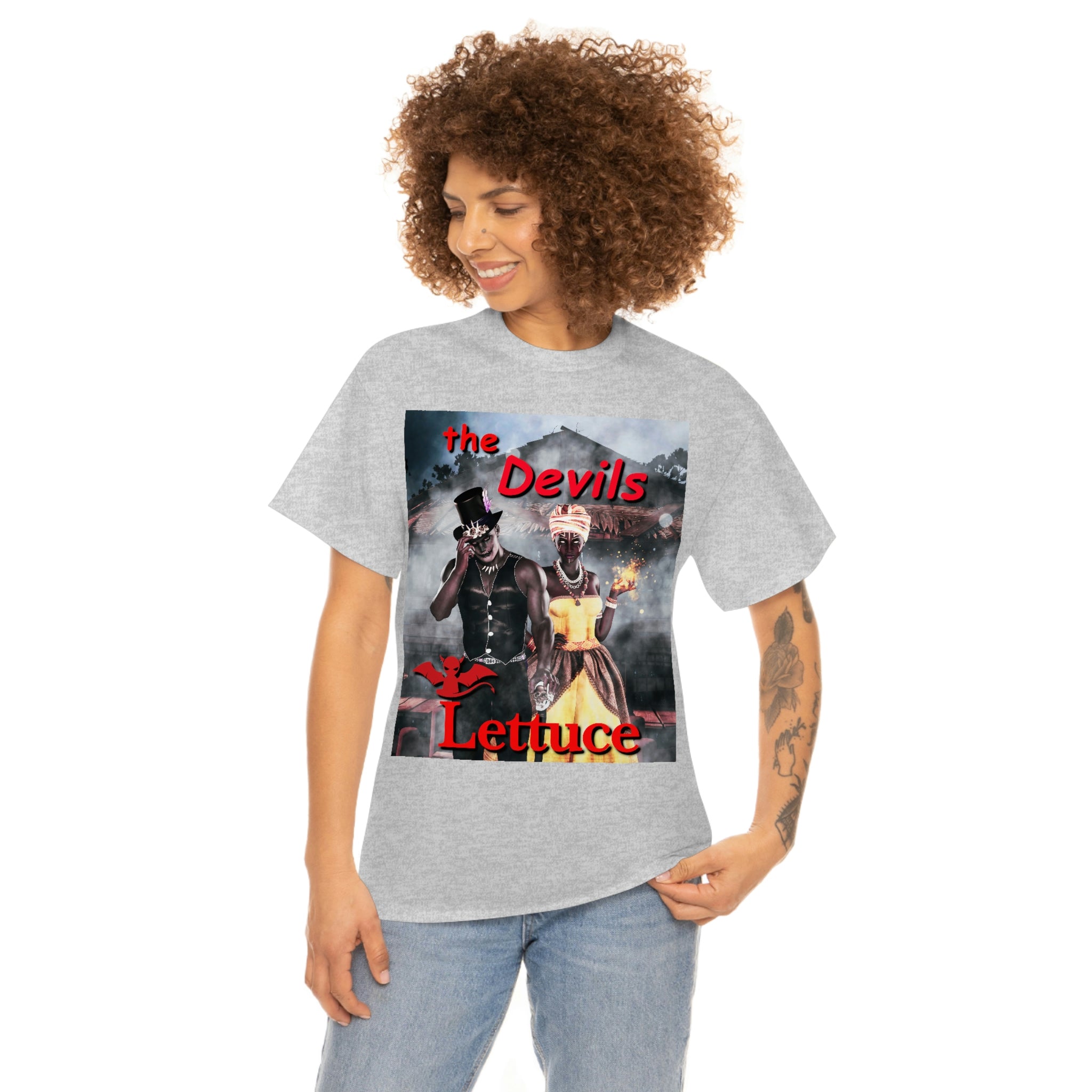 Devil's Lettuce Logo Cotton Tee(royalty)