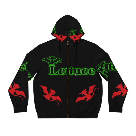 Men's Full-Zip Hoodie Devil's Lettuce Series 1 Black