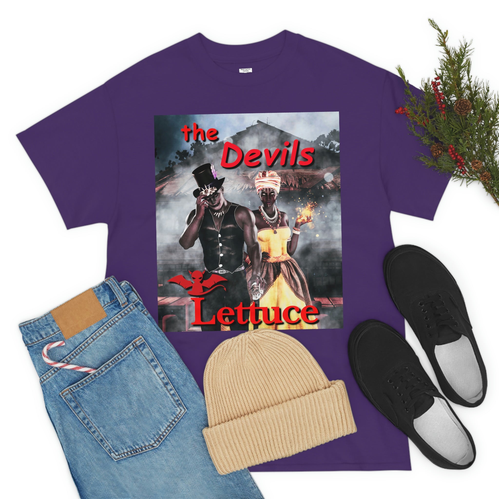 Devil's Lettuce Logo Cotton Tee(royalty)