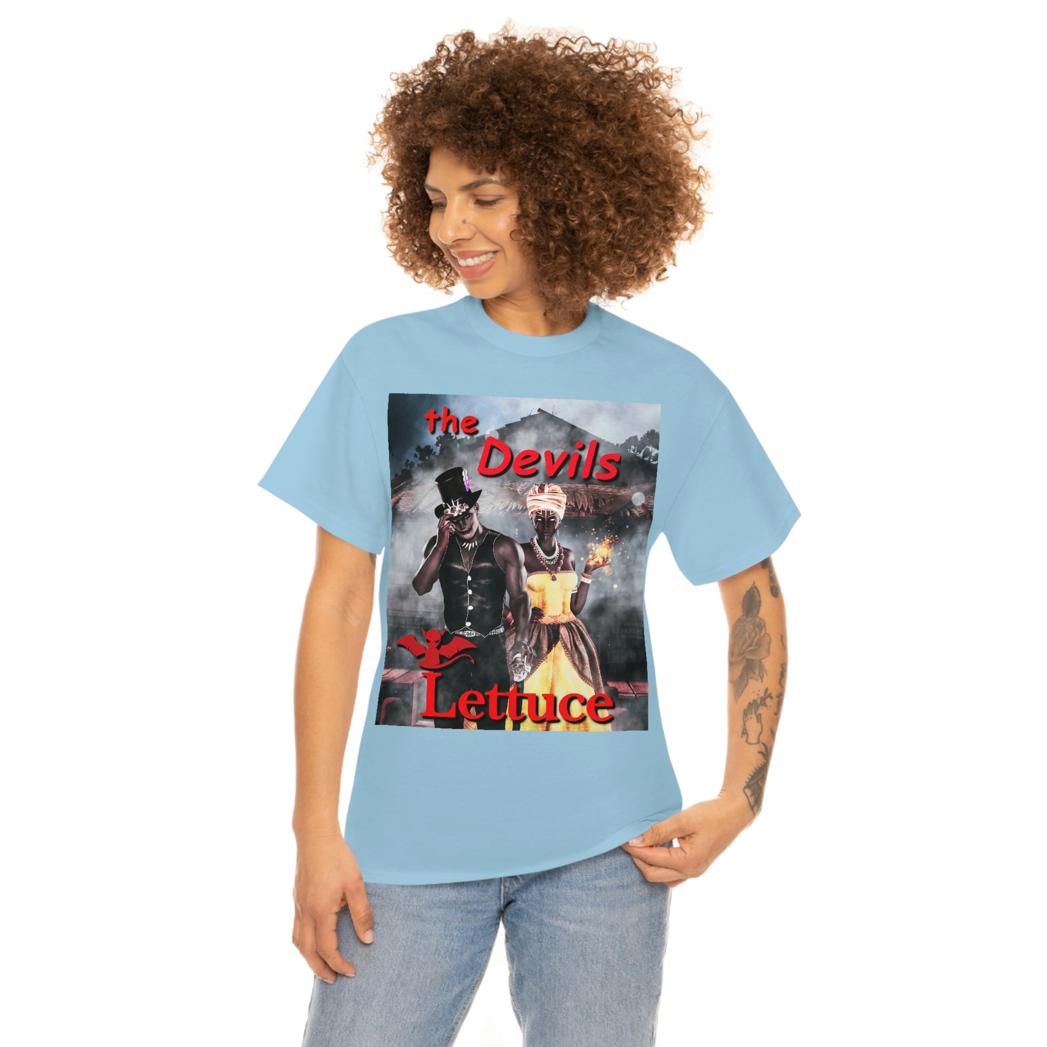 Devil's Lettuce Logo Cotton Tee(royalty)
