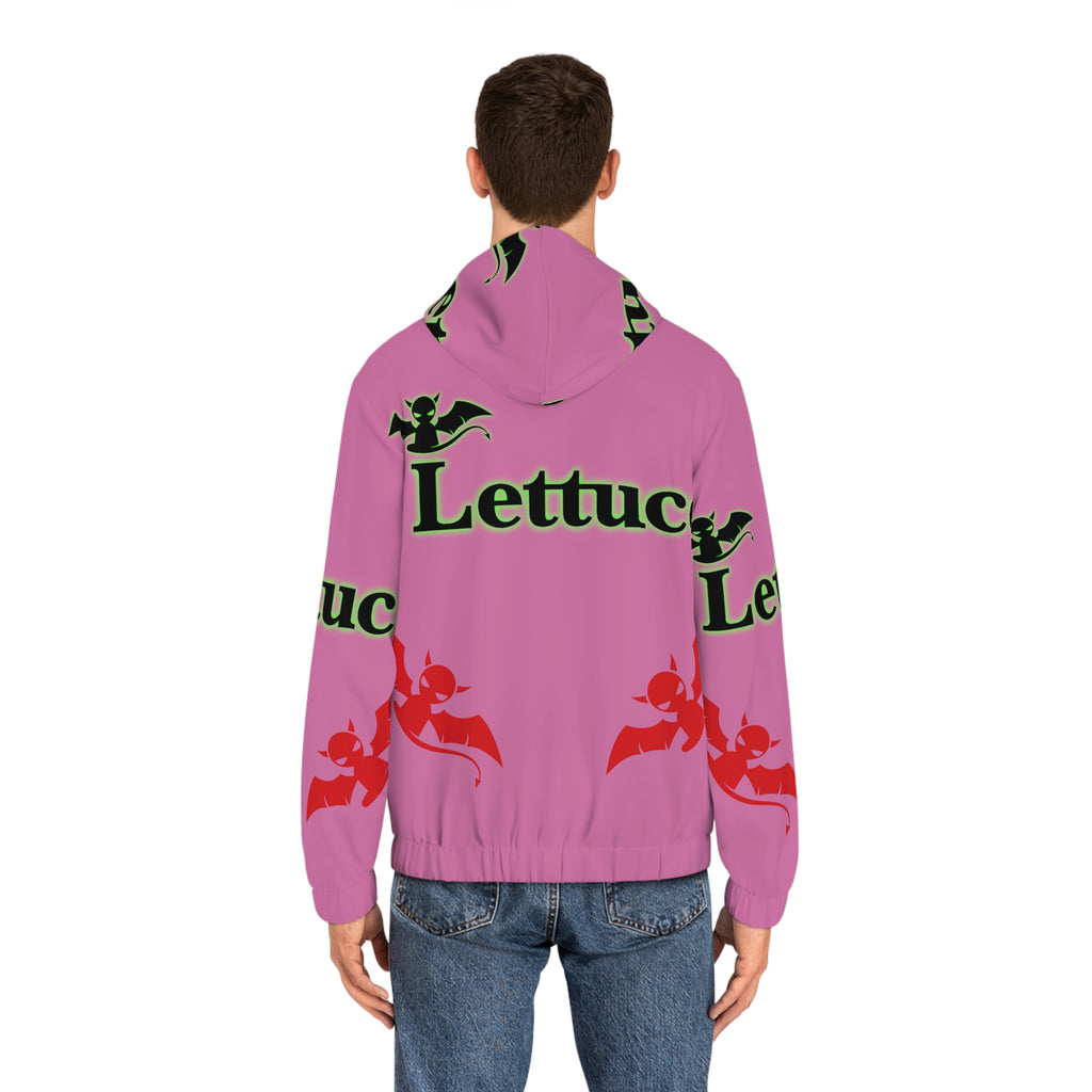 Men's Full-Zip Hoodie Devil's Lettuce Series 1 Pink
