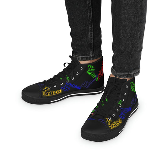 Men's High Top Sneakers, Devil's Lettuce Series 2