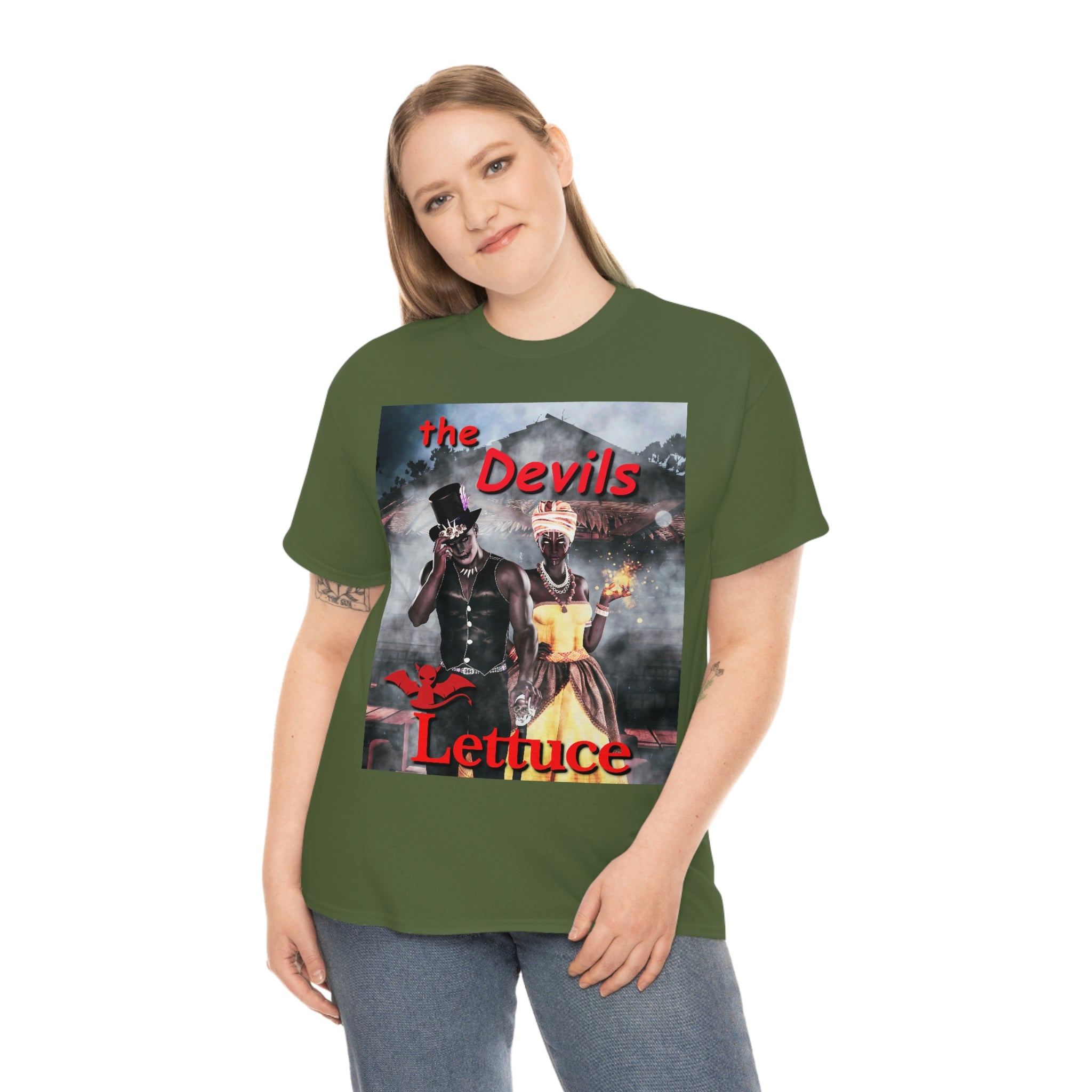 Devil's Lettuce Logo Cotton Tee(royalty)