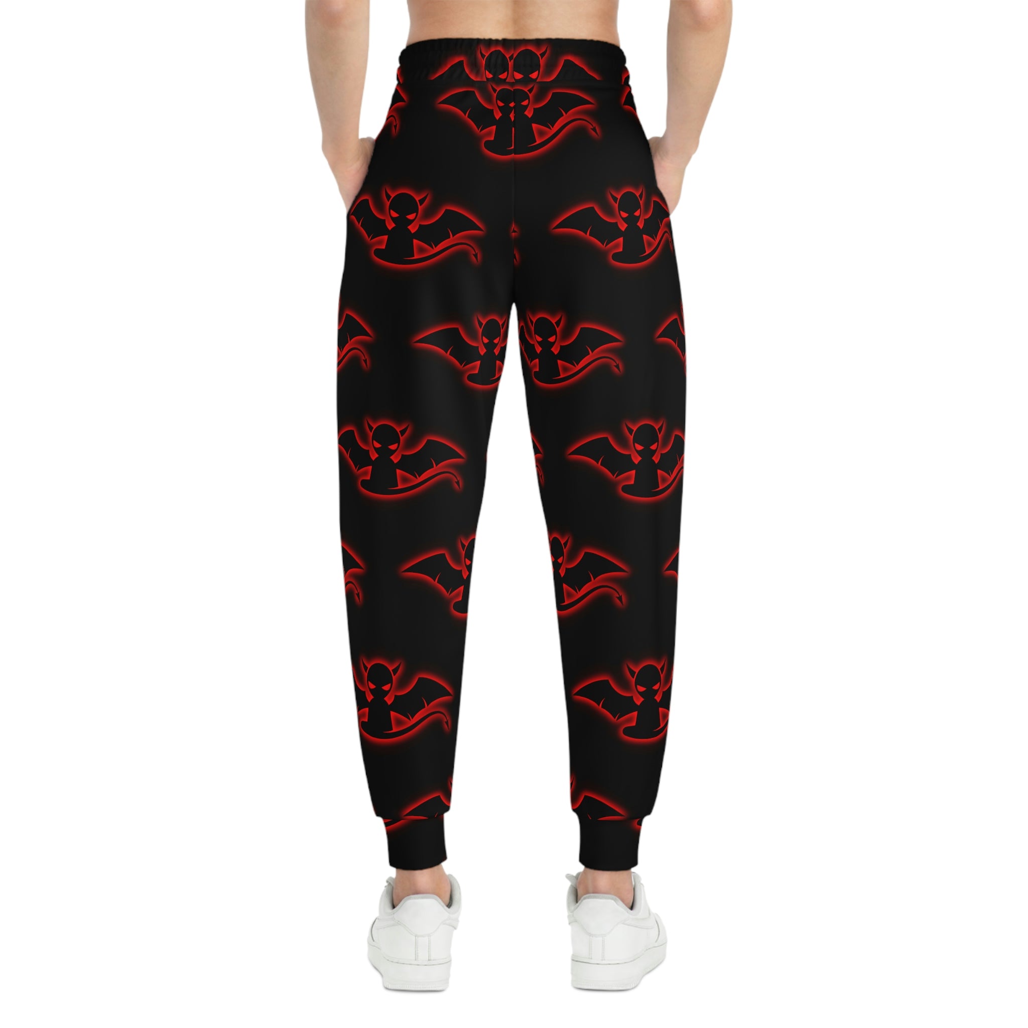 Athletic Joggers Black(red devil stamp)