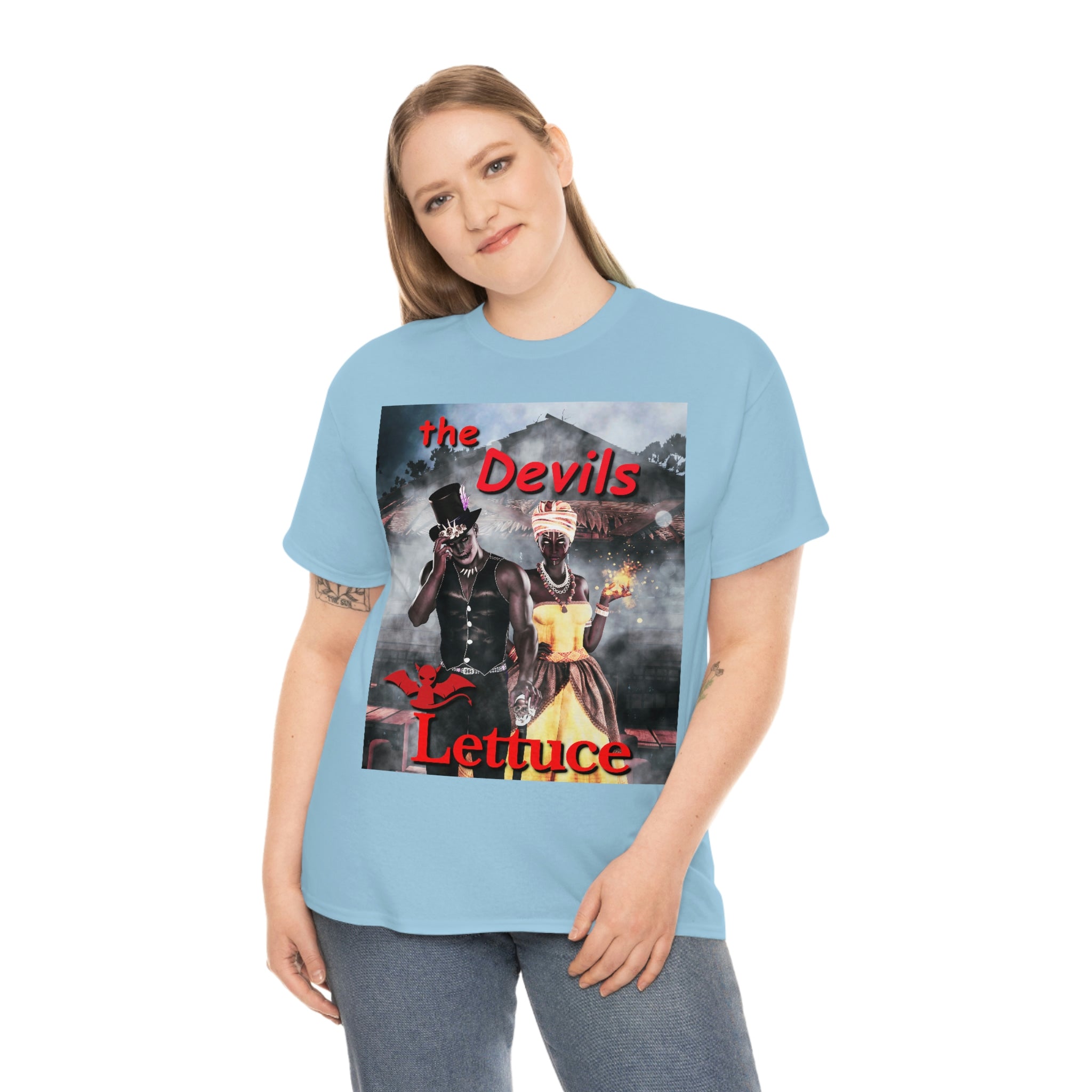 Devil's Lettuce Logo Cotton Tee(royalty)