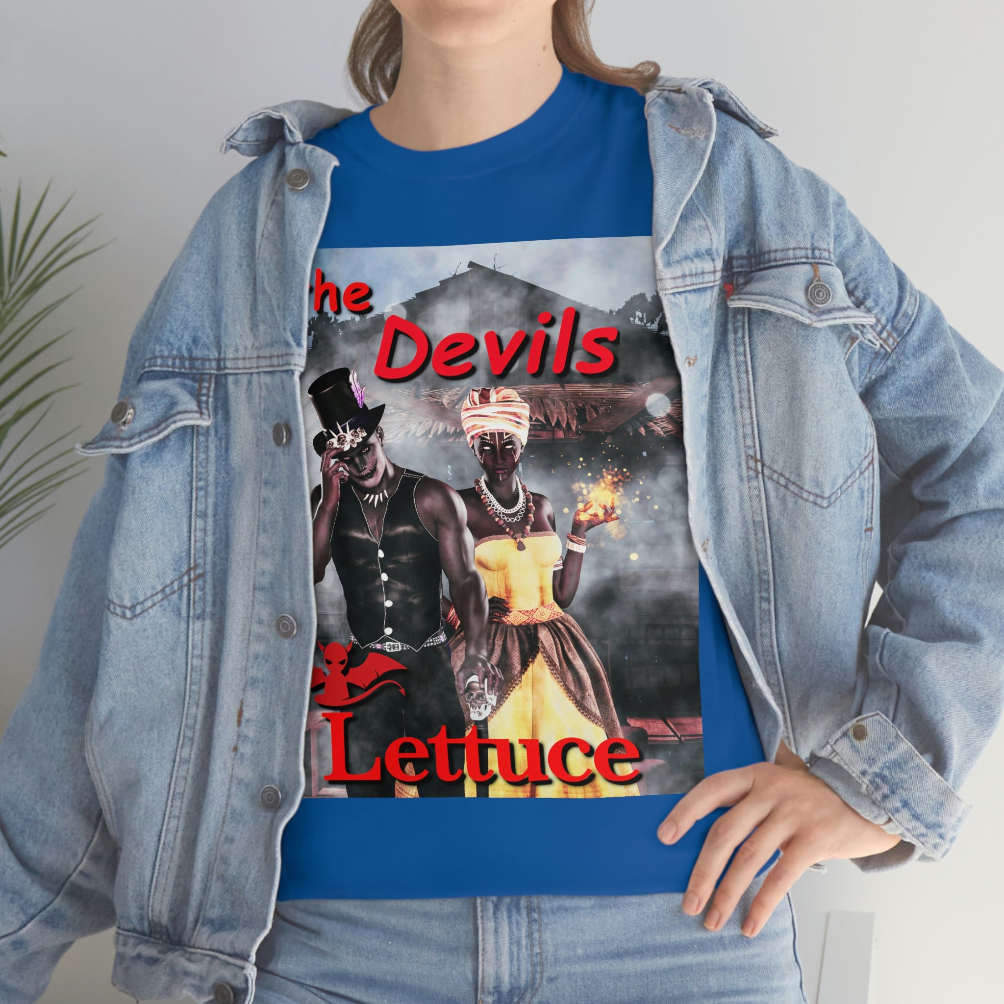 Devil's Lettuce Logo Cotton Tee(royalty)