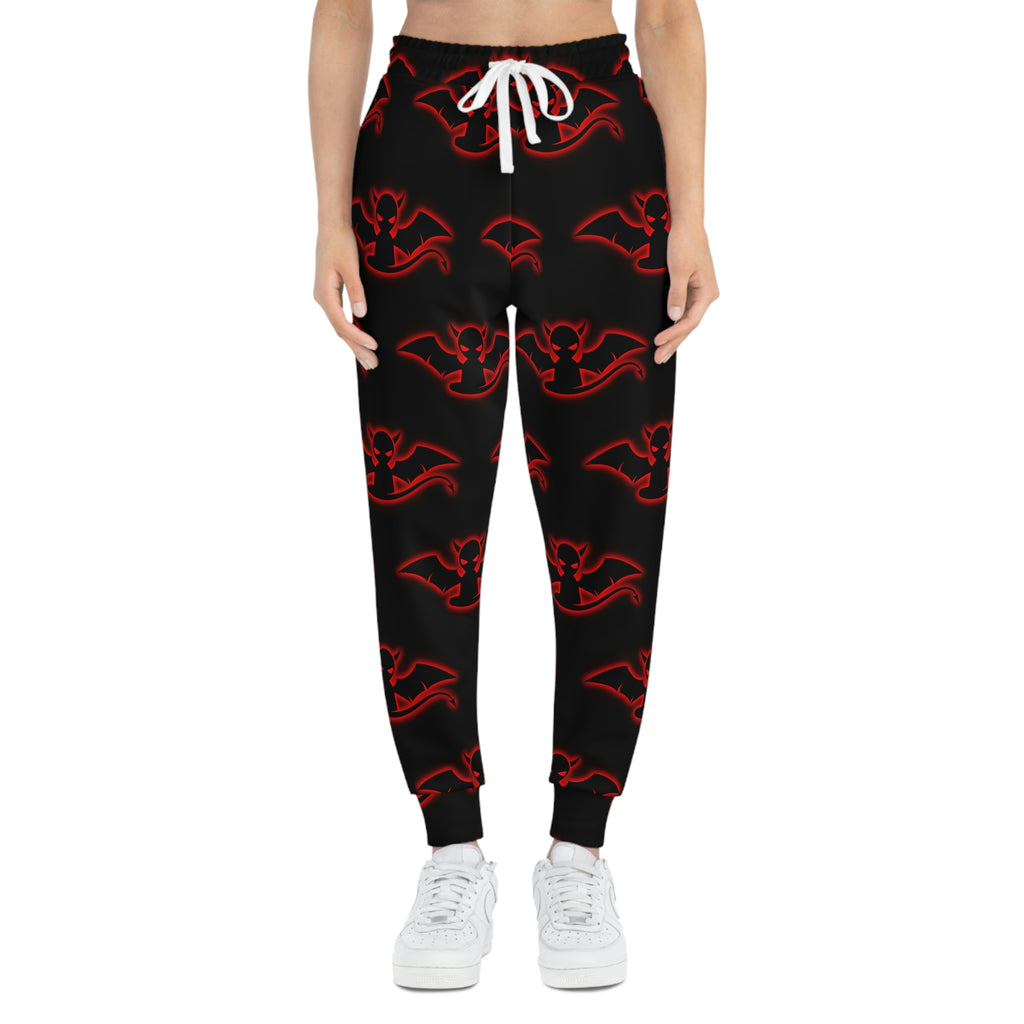 Athletic Joggers Black(red devil stamp)