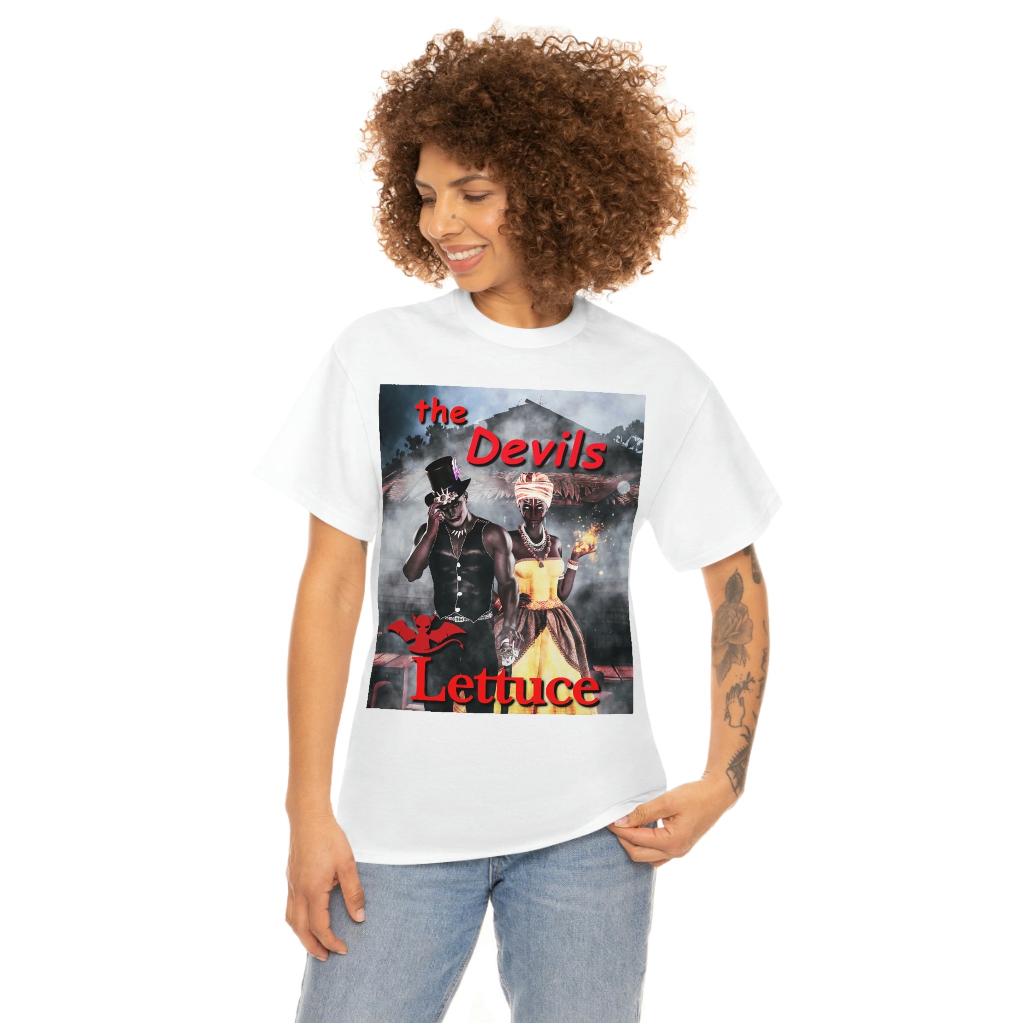 Devil's Lettuce Logo Cotton Tee(royalty)