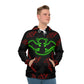 Men's Hoodie Black(lg green devil stamp +smaller red devil stamps)